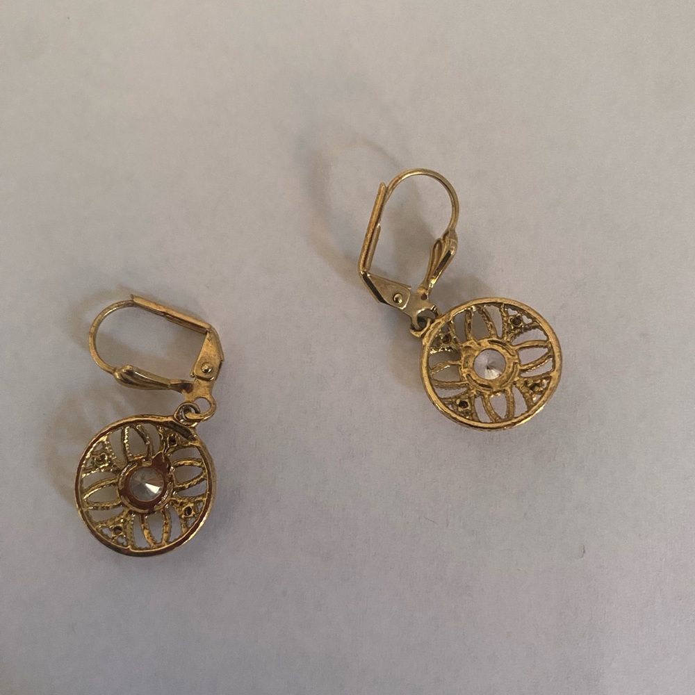 Elegant Gold Dangle Earrings
